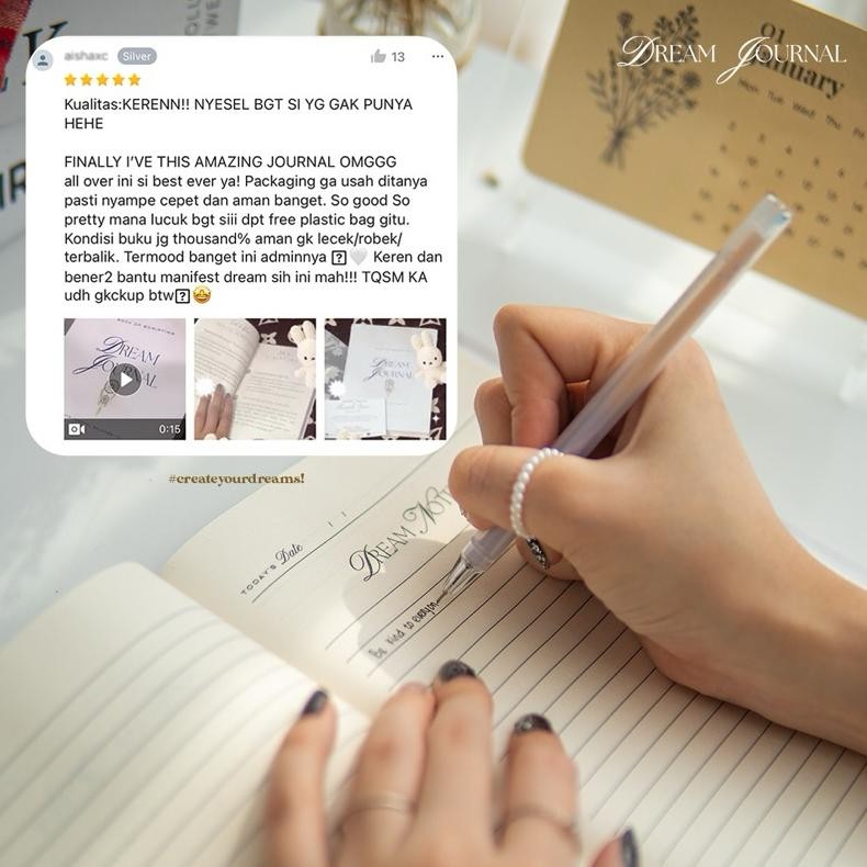 

TERMURAH (NEW VERSION 2025) DREAM JOURNAL | The Book of Scripting | Dreams Journal | Dream Planner | Journaling | Book Planner nd-26
