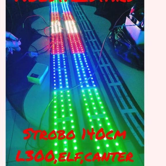 Best Strobo Rgb Kaca Depan L300 Elf Truck Canter 140Cm 12V/24V  Strobo Murah Lampu Strobo Mobil