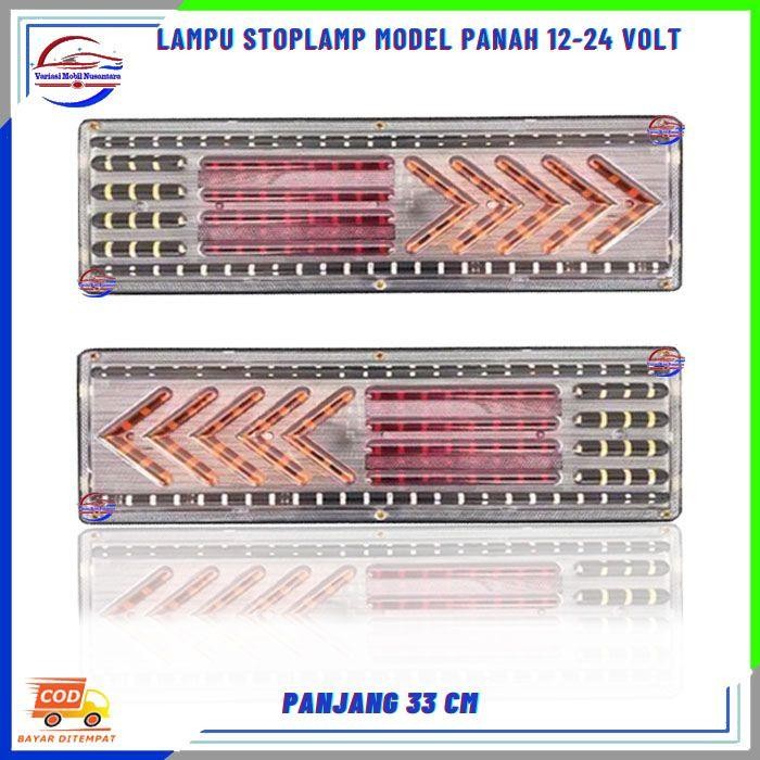 Lampu Led Variasi Rem Stoplamp Stop Lamp Belakang Mobil Dyna Canter Truk 12-24 Volt