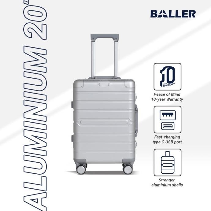 Baller Koper Aluminium 20 Inch - Silver Original Best Seller