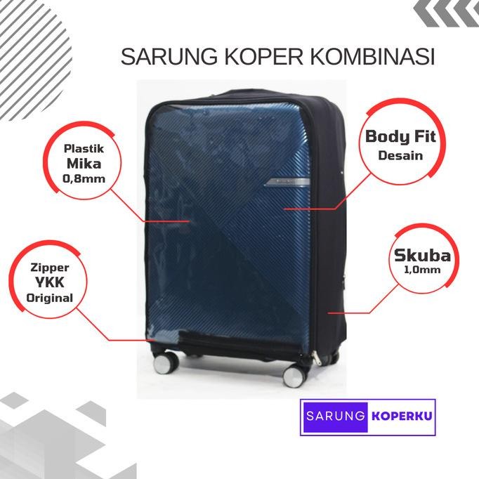 Sarung Koper Kombinasi Cover Koper Samsonite Type Varro Original Best Seller
