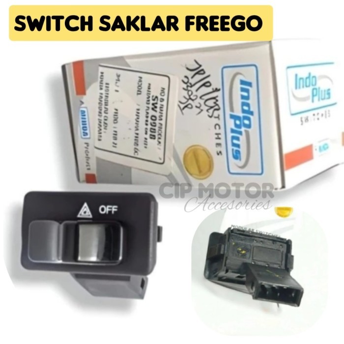 SAKLAR TOMBOL HAZARD FREEGO AEROX NMAX ON OF LAMPU