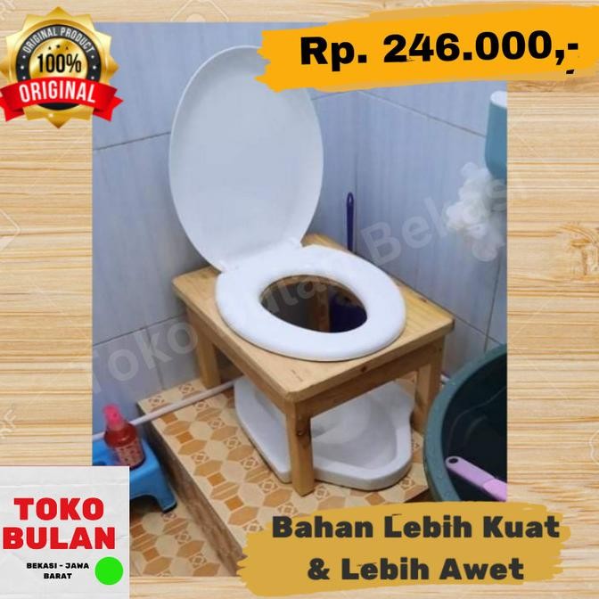 WC TOILET DUDUK KAYU CLOSET WC DUDUK KAYU PORTABLE