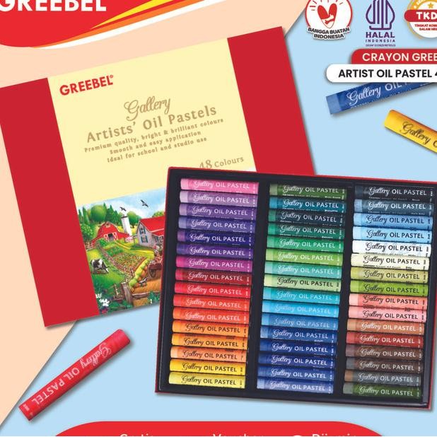 

Greebel Crayon Rayon Artit Oil Patel 48 Warna Aop 48 Crayon Greebel Rayon Oil Patel Profeional Non Toic