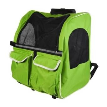 Paws N Tail Tas Troli Hewan Peliharaan Hijau/Tas anjing/Tas Kucing