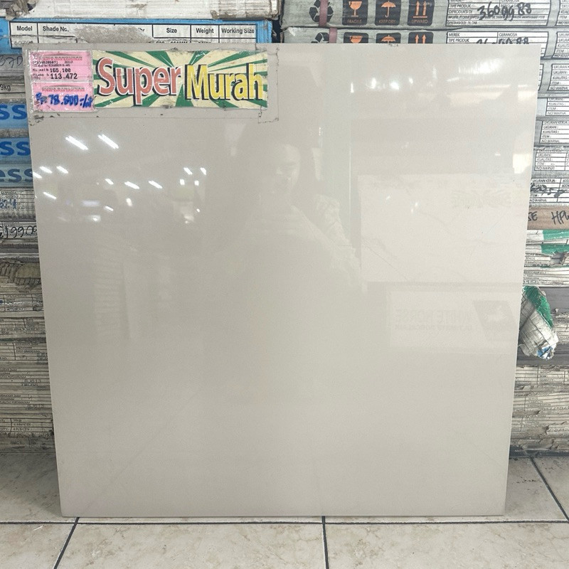 Granit 60x60 Lantai Meliuz Moroco Cream KW1 Granit Lantai Glossy