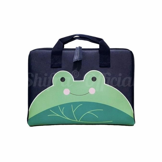 Tas Laptop Jinjing 16 inch Karakter Hewan Lucu - frog