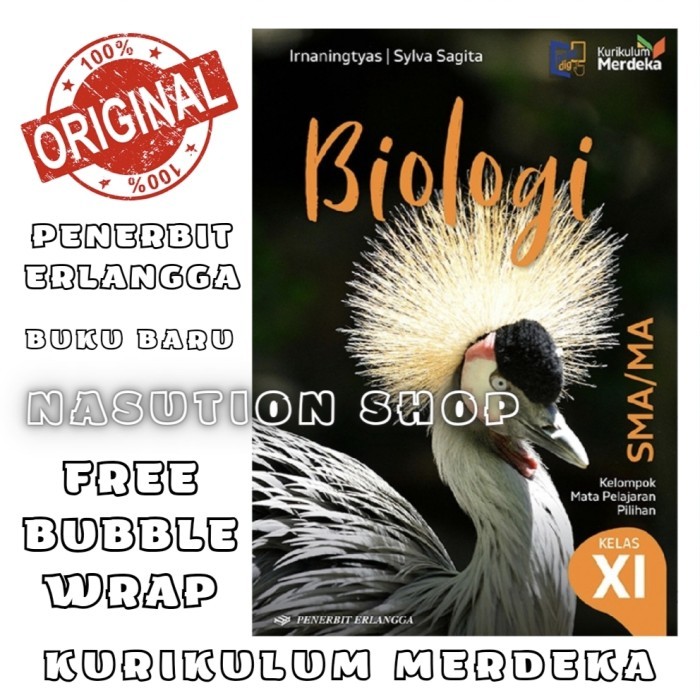 

BOOM SALE Buku Biologi Kelas 2 / Xl 11 SMA Erlangga Kurikulum Merdeka Kurmer ORI