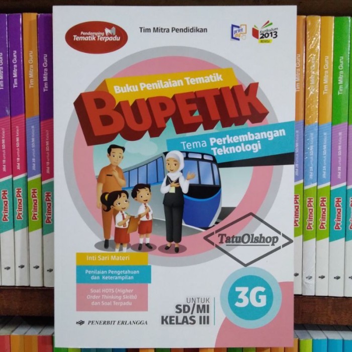 

READY STOK Buku Bupetik Kelas 3 SD/MI Jilid 3G Penerbit Erlangga Kurikulum 2013