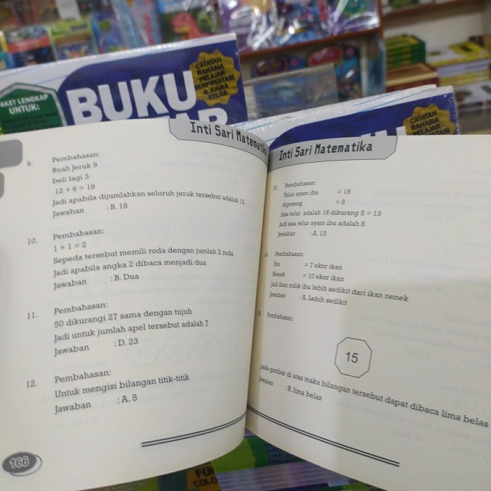 

CUCI GUDANG Buku SD kelas 1 intisari Soal Ulangan Pembahasan Matematika Kelas 1 SD