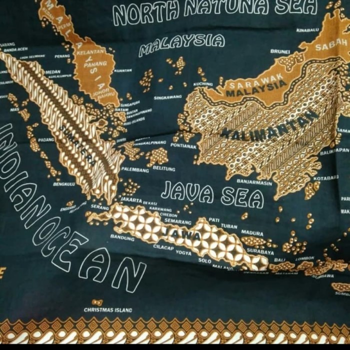 

READY GROSIR peta batik Indonesia - sogan map , oleh-oleh khas indonesia gift