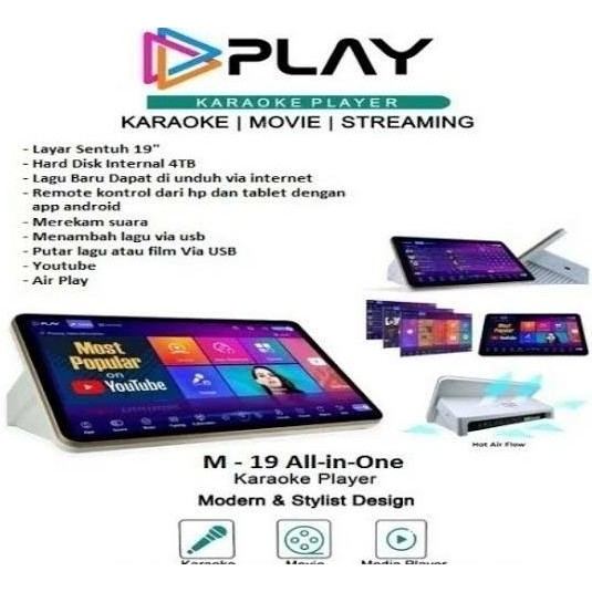 Promo Geisler Play M19 - M 19 4Tb Karaoke Player Youtube Touchscreen