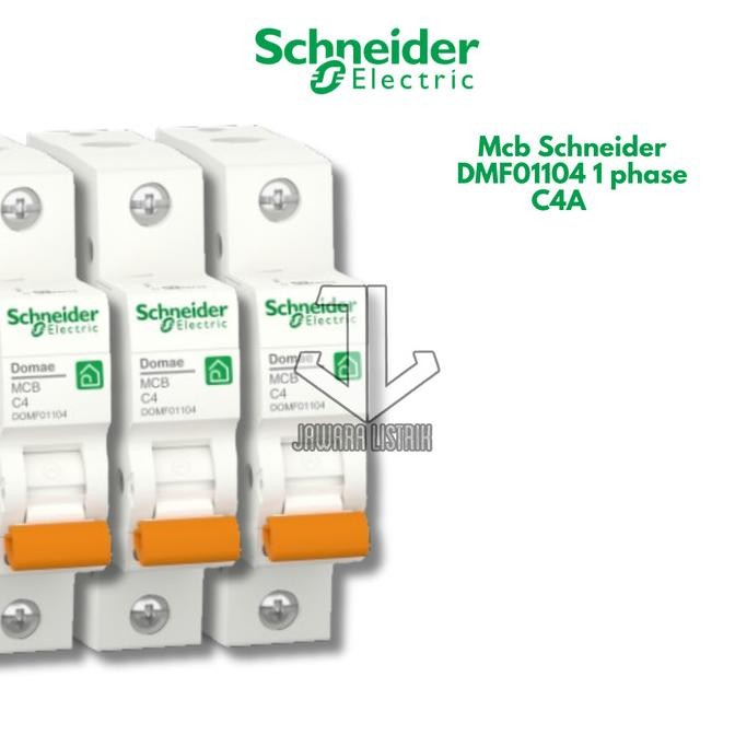 Promo mcb 4A , mcb schneider 4 A / 4 ampere / 1 pass COD