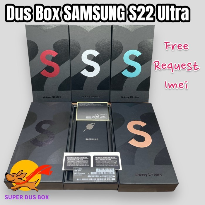 

TERLARIS! Dus Box Kotak Samsung S22 ultra Free Request Stiker