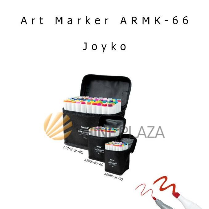 

Sale Art Marker Joyko Armk-66 30 40 60 Colors - Spidol Sketsa Seni Warna