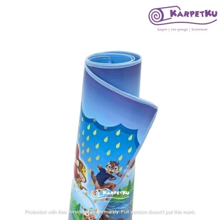 Karpet [GARFIELD MAT] Karpet / Tikar Lantai Plastik Spon Eva - NG KARAKTER - 120 x 200 tebal lipat