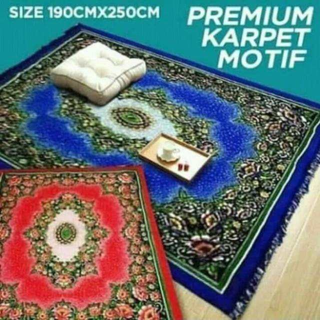 Karpet Karpet jaguar 200x300 - carpet lantai - karpet permadani - Biru aesthetic tebal