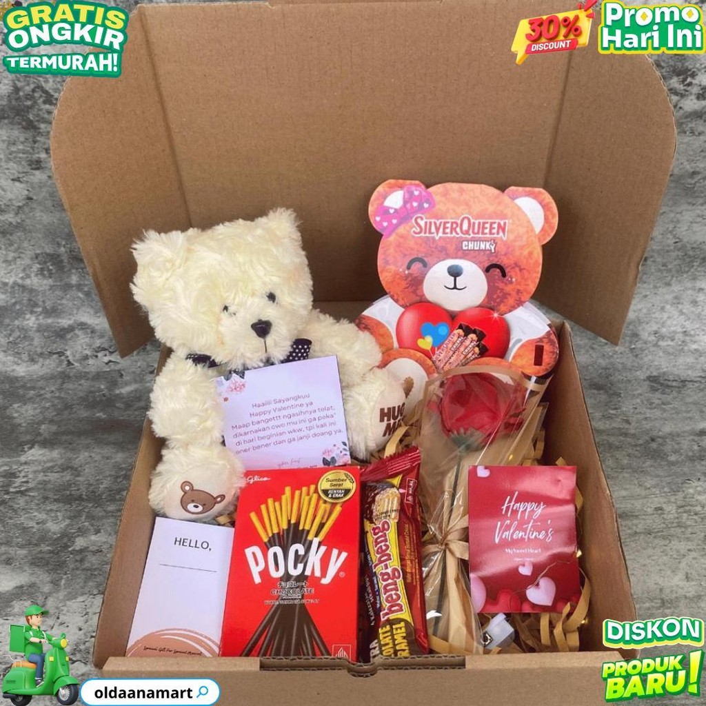 

Hampers Gift Coklat Silverqueen Beruang Spesial Valentine Size Medium Hadiah Unik Cokelat Snack Box Kado Ulang Tahun Kejutan Viral Anniversay Terbaru Bisa Request Isi Boneka Bunga D Gratis Ongkir