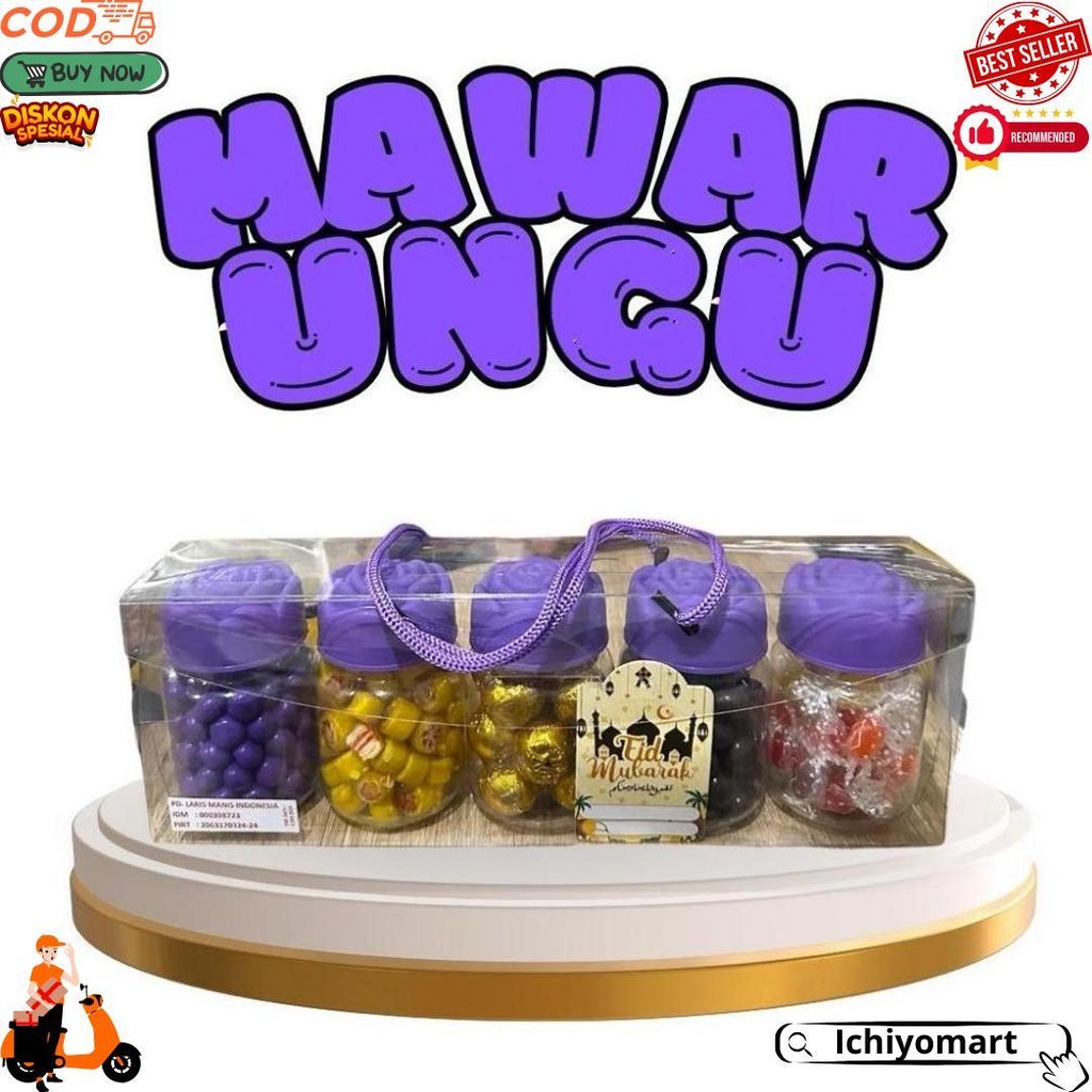 

Hampers Coklat Mawar Ungu Isi 5 Toples Candy Rose D Sale