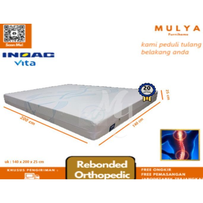 Kasur Rebonded Inoac Vitta Foam D 40 Ukuran 140X200 Caca.Indriani