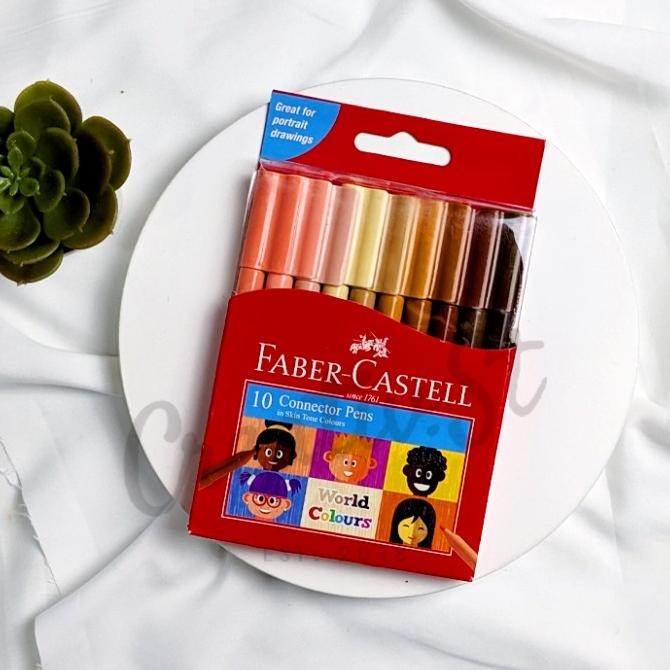 

Sale Faber Castell Faber-Castell Connector Pen 10 Color Skin Tone Spidol Wa