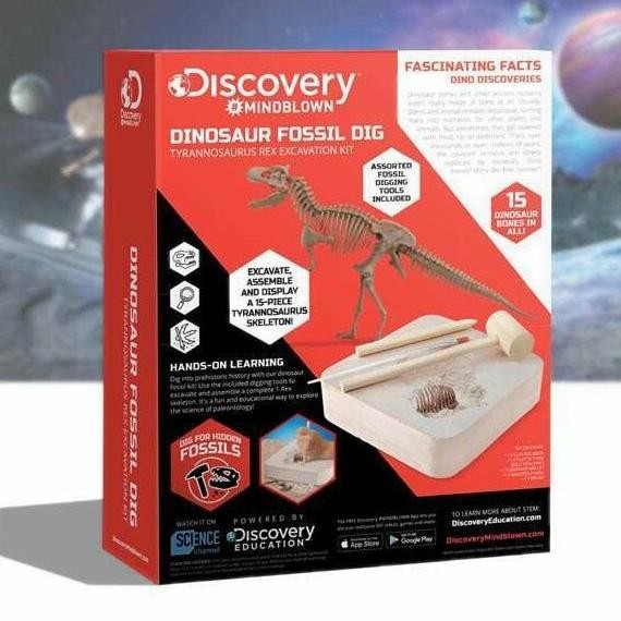 Promo Discovery Mindblown Dinosaur T-Rex Excavation Kit Skeleton Fossil Dig