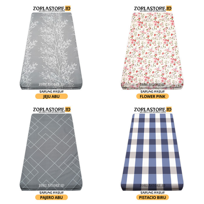 Sarung kasur busa resleting ukuran 140x200