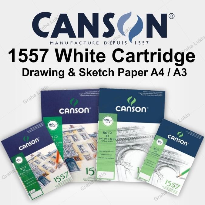 

Sale Canson 1557 White Cartridge Drawing Paper