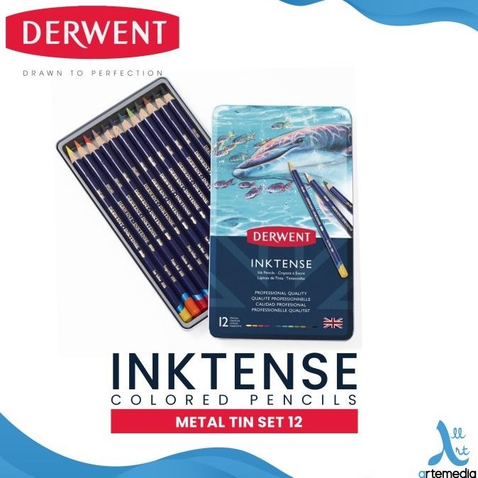 

Sale Pensil Warna Derwent Inktense 12 Pencil Color Metal Tin Set