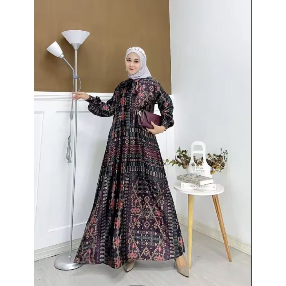 PROMO MENJELANG RAMADAN.GAMIS BATIK NAORA DRESS WANITA DEWASA&JUMBO FASHION KEKINIAN TERBARU