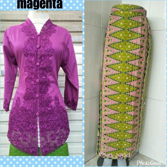 Grosir Stelan Kebaya Encim Katun Ima Premium/Atasan Kebaya Encim