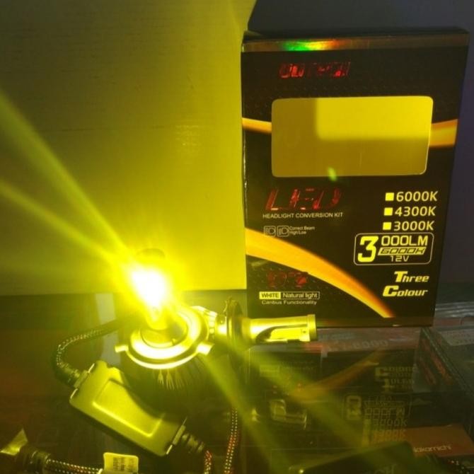 Lampu Led Mobil 3 warna H16 Dotech  SALE