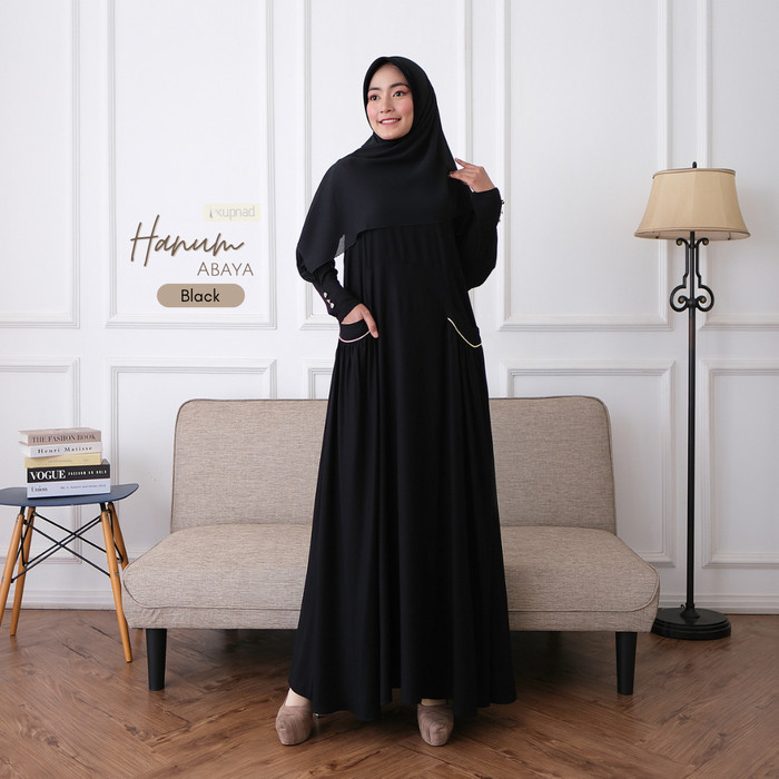 KUPNAD Abaya Premium Polos - Hanum Abaya