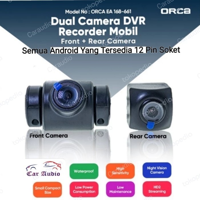 Kamera DVR Head Unit Android ORCA PRO+ Camera DVR Head Unit Android