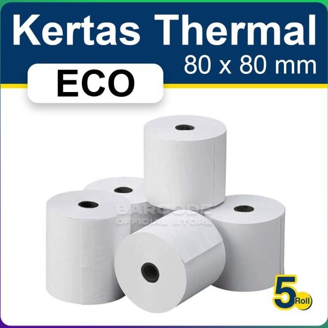 

Sale 1 Slop Kertas Thermal 80X80 / 80 X 80 Mm Struk Kasir Termal 80X80Mm