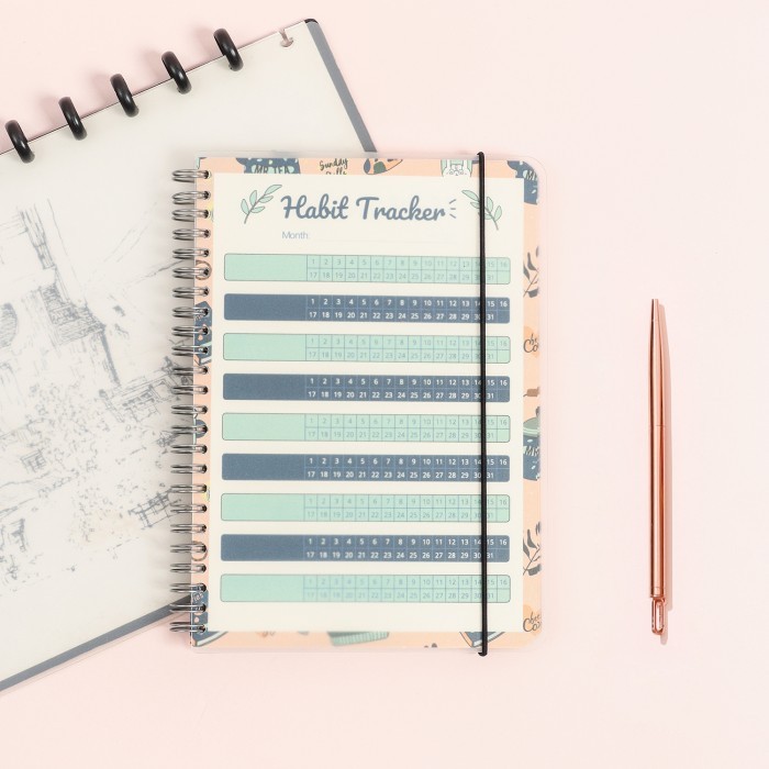 

Terlaris Bukuqu Notebook Spiral A5 - SM027 Habit Tracker SALE