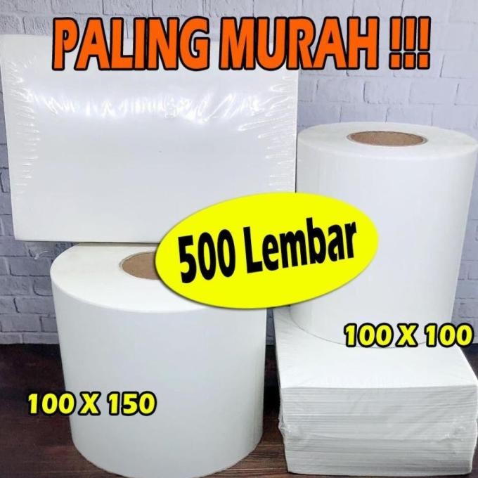 

Sale 100X100 Label Sticker Thermal / Kertas Thermal / Stiker Resi