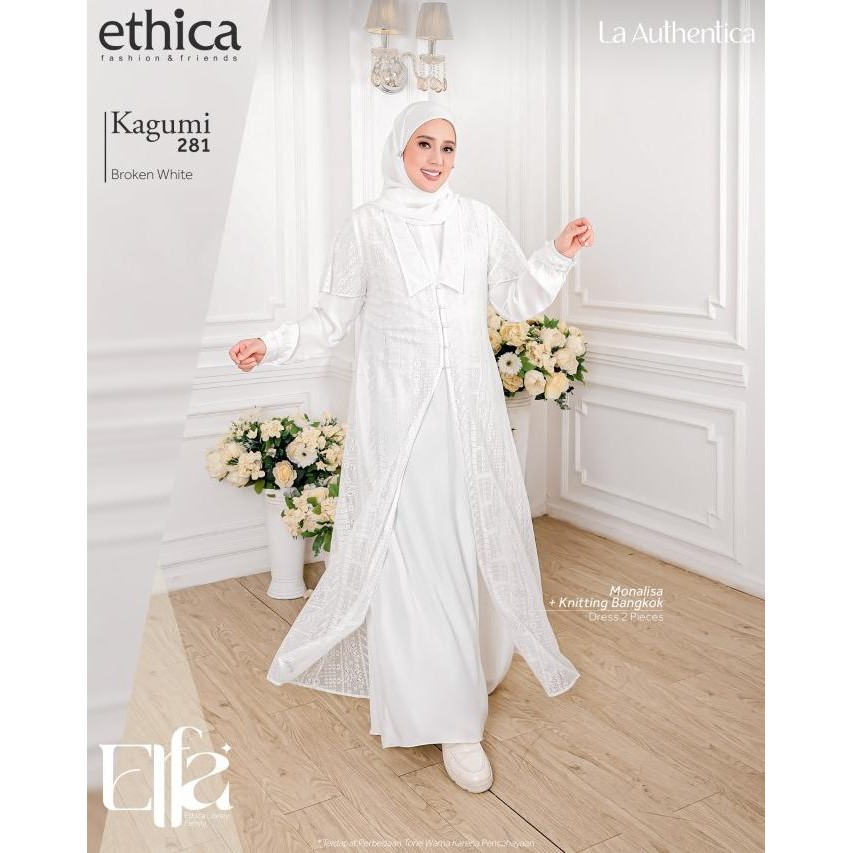 Murah Baju Couple Pasangan Putih + Ethica Couple 164 Broken White + Ori