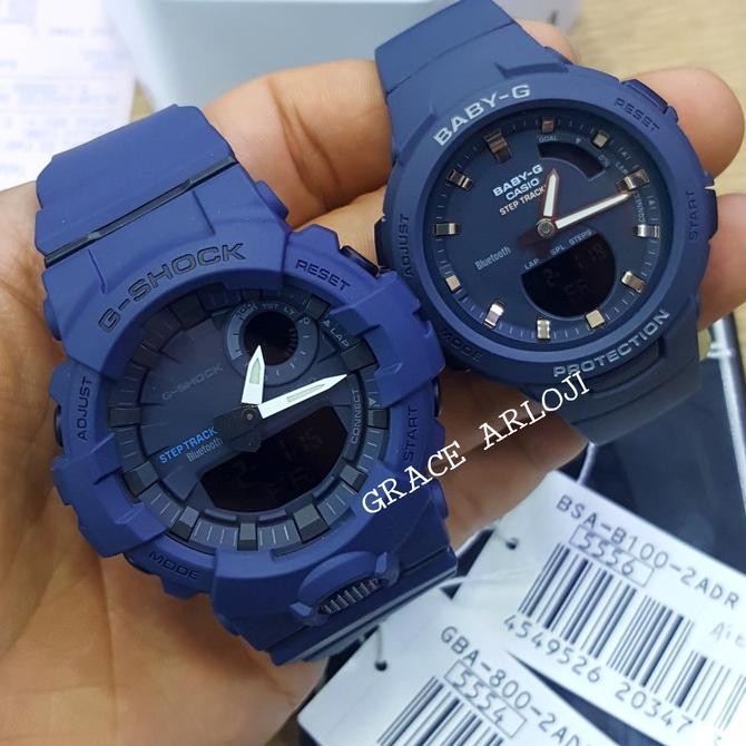 Grosir Casio Gshock Babyg Couple Bluetooth Gba-800-2A & Bsa-B100-2A Original