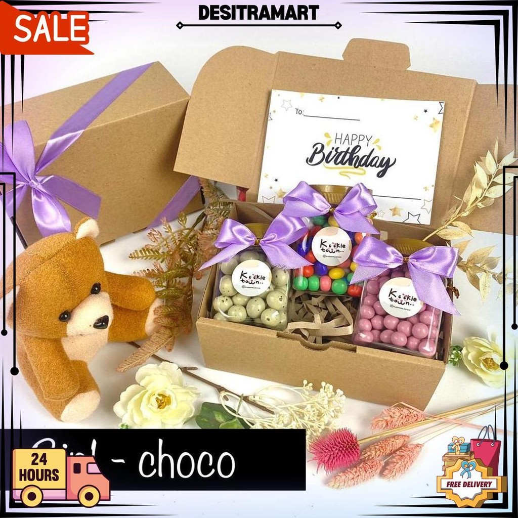 

Hampers Lebaran / Hampers Kue Kering / Hampers Snack / Chocolate Gift Box / Hadiah Ulang Tahun Cewek / Gift Box Snack / Coklat Viral / Hampers Birthday / Kado Valentine / Valentine Hampers / Hadiah Pacar D Termurah