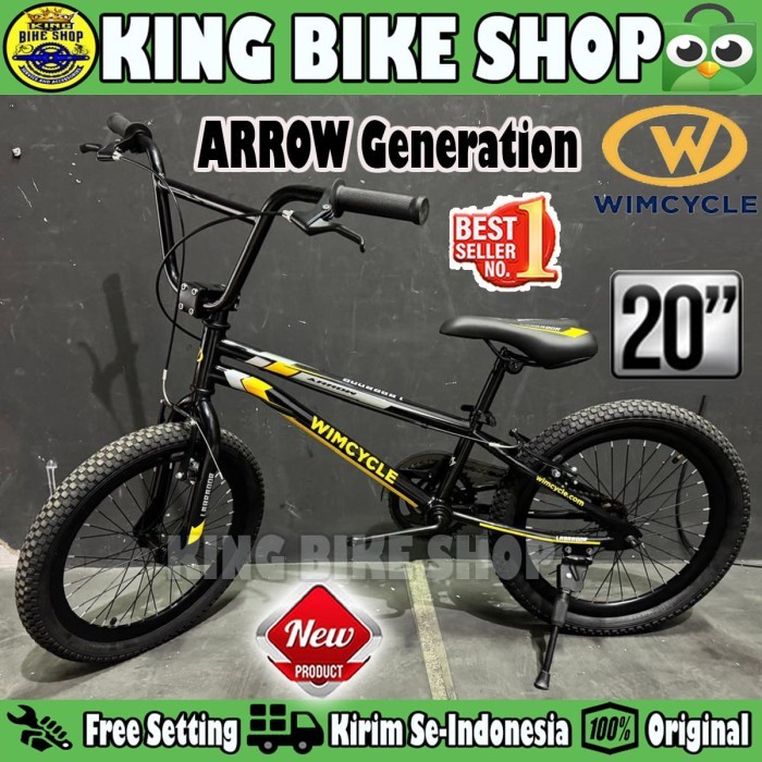 Sepeda Anak Laki BMX WIMCYCLE LABRADOR ARROW Ukuran 20 Inch Usia 8-12 Tahun