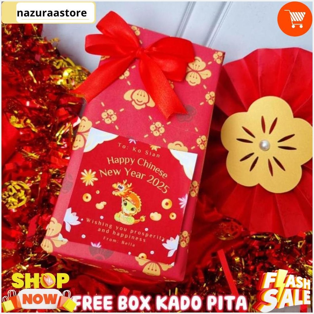 

Hampers Imlek Kue Kering / Cookies Imlek Shio Ular / Hadiah Sincia Tahun Baru ( Yenyen ) Bisa Cod