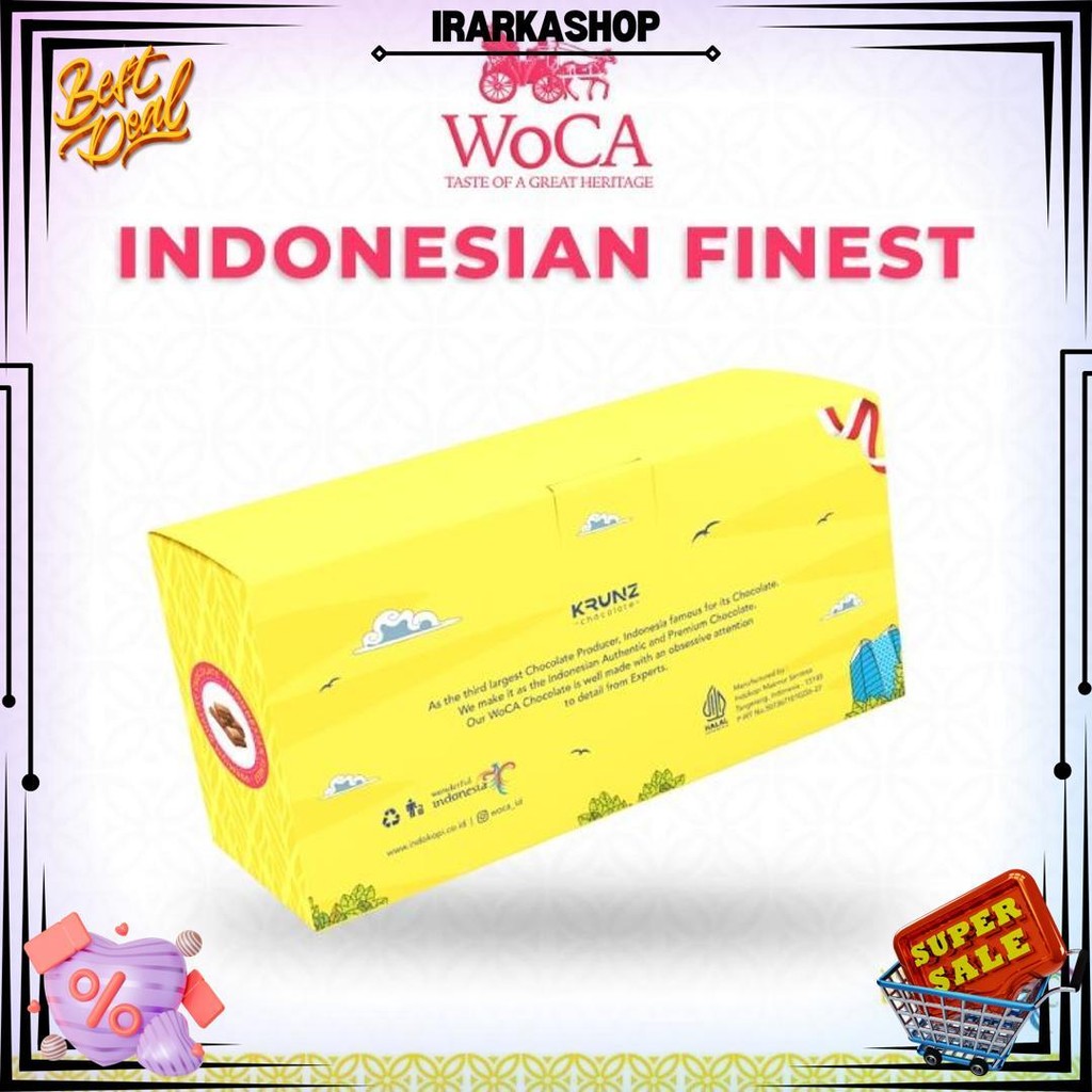 

Woca Cokelat Mix Assorted Premium Chocolate Bar 6X40 Gram D Termurah