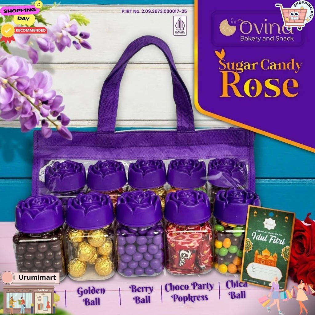 

Ovina Sugar Candy Rose Paket Hampers Natal / Idul Fitri Cokelat Coklat Enak Murah D Promo Puncak