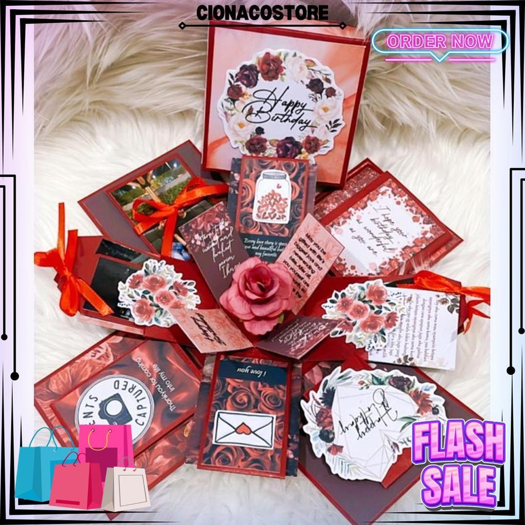 

Explosion Box Exploding Box Kado Custom Kado Cowok Cewek / Kado Ultah / Kado Anniv / Ldr / Kado Unik Custom Exploding Explosion Box Aesthetic Memory Box / Kado Valentine Gift D Best Seller