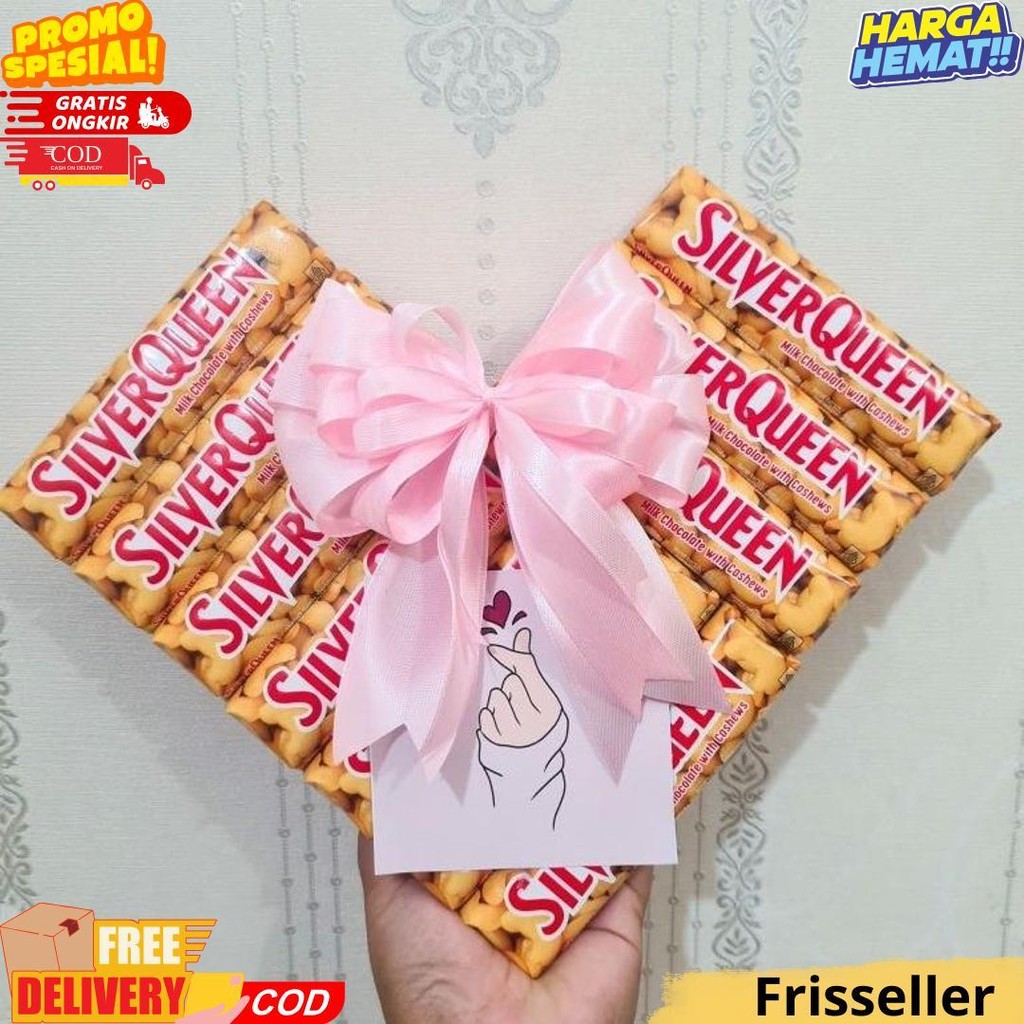 

Silverqueen Love / Hampers Coklat / Hadiah Romantis Cewek Coklat D Promo 2.2