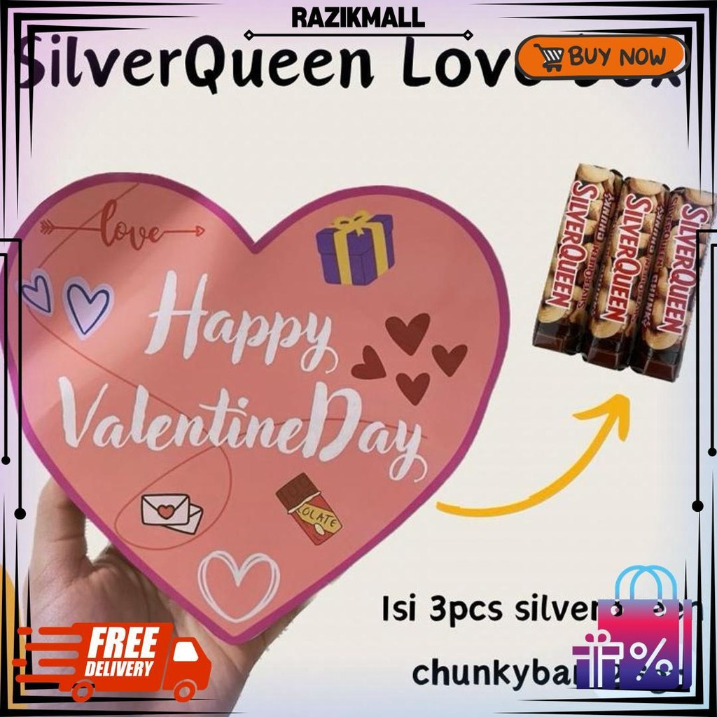 

Giftbox Love Special Edition // Special Valentine Cokelat Silverqueen Dan Cadbury Dairymilk D Promo Puncak