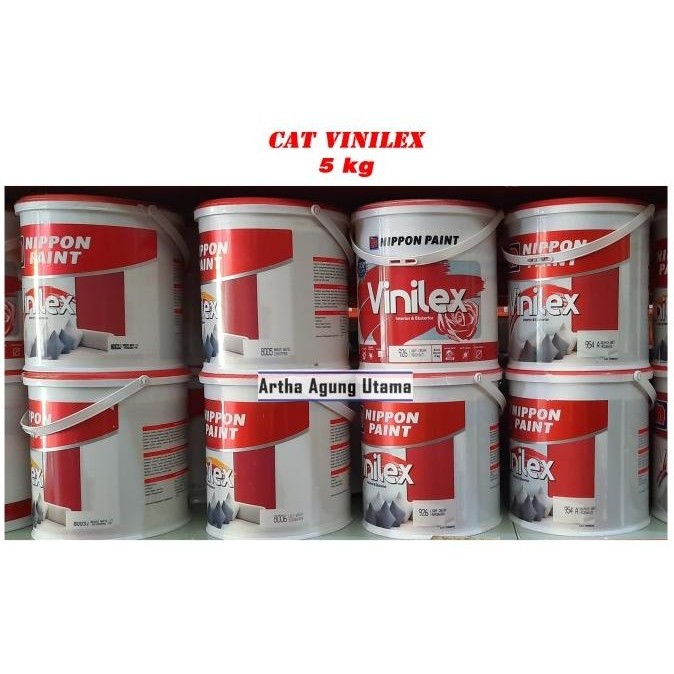 +%+%+%] Cat Tembok Nippont Paint Vinilex Interior & Exterior Pail 25 Kg