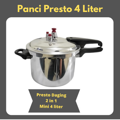 Panci Presto 4 Liter 18cm Pressure Cooker mini presto daging kecil
