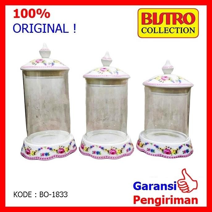 Toples Lebaran Toples Kue Toples Permen Bistro 1833  isi 3 toples